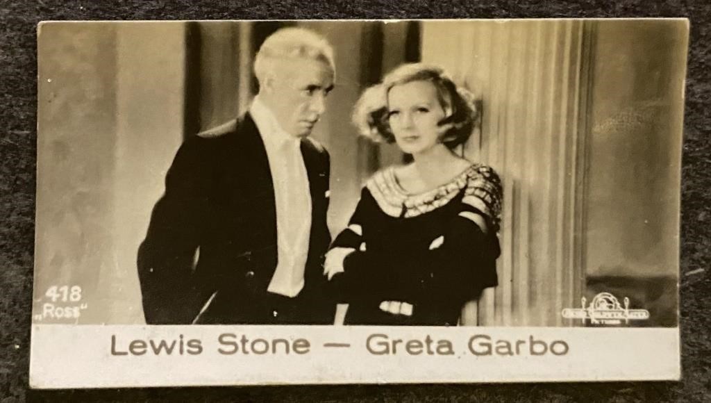 GRETA GARBO: Antique Tobacco Card (1931)