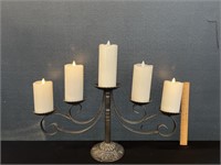 Heavy Metal Candelabra W/ Candles