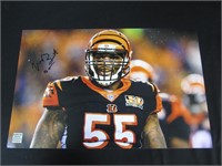 VONTAZE BURFICT SIGNED 11X17 PHOTO BENGALS