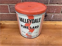 Valleydale Pure Lard Tin