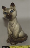 Vtg Ceramic Art Studio Siamese Cat Figure 3 1/3"
