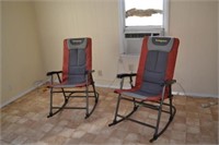2 Bomgaars Outdoor Rocking Chairs