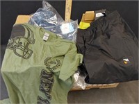 BOX OF OVERSTOCK CLOTHES