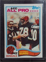 1982 TOPPS #51 ANTHONY MUNOZ ROOKIE CARD