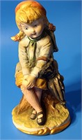Lefton Girl with Pigtails Figurine