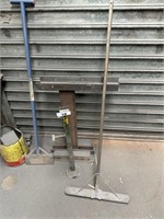 2 Steel Stands, Fan, Steel Scrapper etc