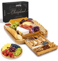 SMIRLY, PREMIUM BAMBOO CHARCUTERIE PLATTER &