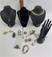 Costume jewelry - necklaces, brooches, earrings