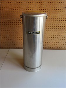 Vintage DeLaval Stainless Steel Milk Can