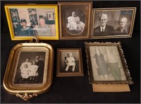 Vintage photographs in frames BC