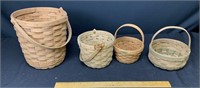 4 Longaberger baskets