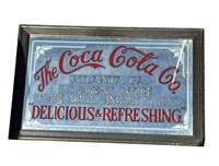 Vintage framed Coca-Cola advertisement mirror