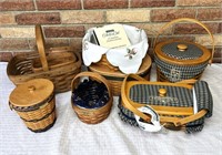 VARIOUS VINTAGE LONGABERGER BASKETS