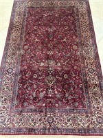 Antique Hand Knotted Persian Kashan Silk Rug 4x6.5