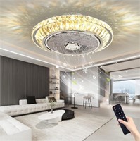 EINRZi LUXURY CRYSTAL CEILING FAN