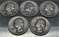 (5) Silver Quarters See Photos for Details