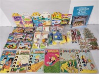 Vtg McDonald's toys, comics, Legos, Richie Rich