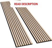 Wood Slat Wall Panels  2-Pack 94.48x 12.59