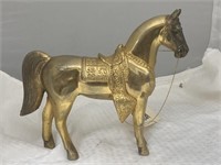 Metal Horse Statue 10"