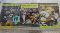 (3) Green Bay Packer Yearbooks 1970 1972 1973