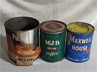 Coffee cans