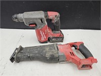 Sawzall & Rotary Hammer w Battery works NoCharger
