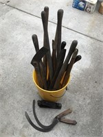 Selection of Antique Wooden Handled Tools