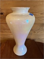 Large Opalescent Hand Blown Vase