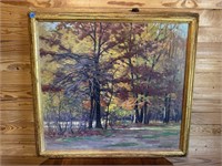 27x30 Oil on Canvas - signed Frank V. Dudley