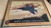 Framed Joint Strike Fighter 18x24