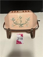 Vtg Pink Headboard Bed Lamp 1950's