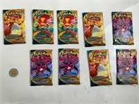 9 paquets de Cartes Pokémon répliques
