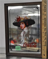 Coca-Cola framed mirror