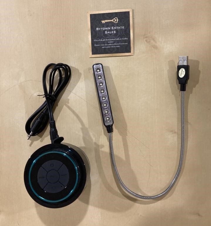 USB Light & Waterproof Shower Speaker