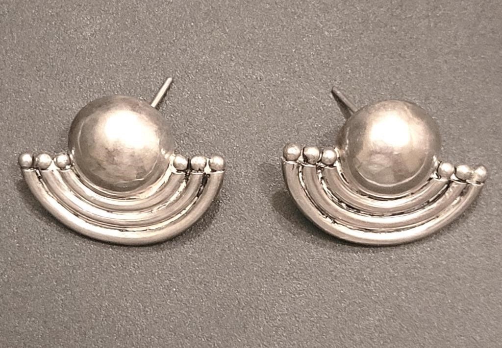 .925 Silver Heavy Earrings