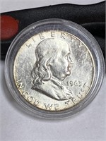 1963 Franklin silver half dollar