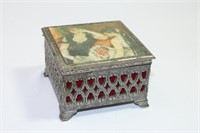 Metal Ornate Trinket Box