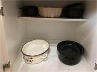 Assorted kitchen pans