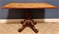 Small PRIMITIVE HOMEMADE WOOD TABLE to REPURPOSE