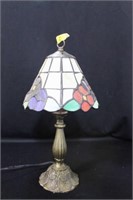 STAINED GLASS BOUDOIR LAMP