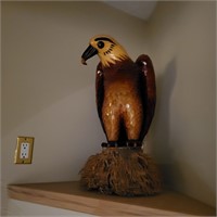 B268 Large over 2' tall wood eagle