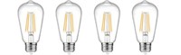 Ascher 4-Pack Vintage LED Edison Light Bulb 60W