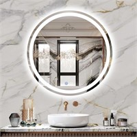 24 LED Bathroom Mirror  Anti-Fog  Dimmable