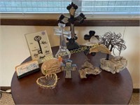 Large lot of decorator crosses and trinkets