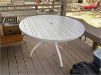 47 X 29" Outdoor Round Metal Table (Pairs with