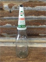 Castrolite Tin Pourer on Embossed Quart Bottle