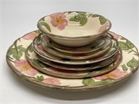 Franciscan Desert Rose - Six Plates and Bowl