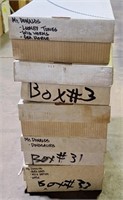 (J) 5 Used Sports Cards Boxes