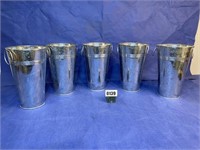 Metal French Buckets, 10.5"T, Qty: 5