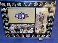 Metal Sign, Miller MGD Super Bowl 1998, 36x28